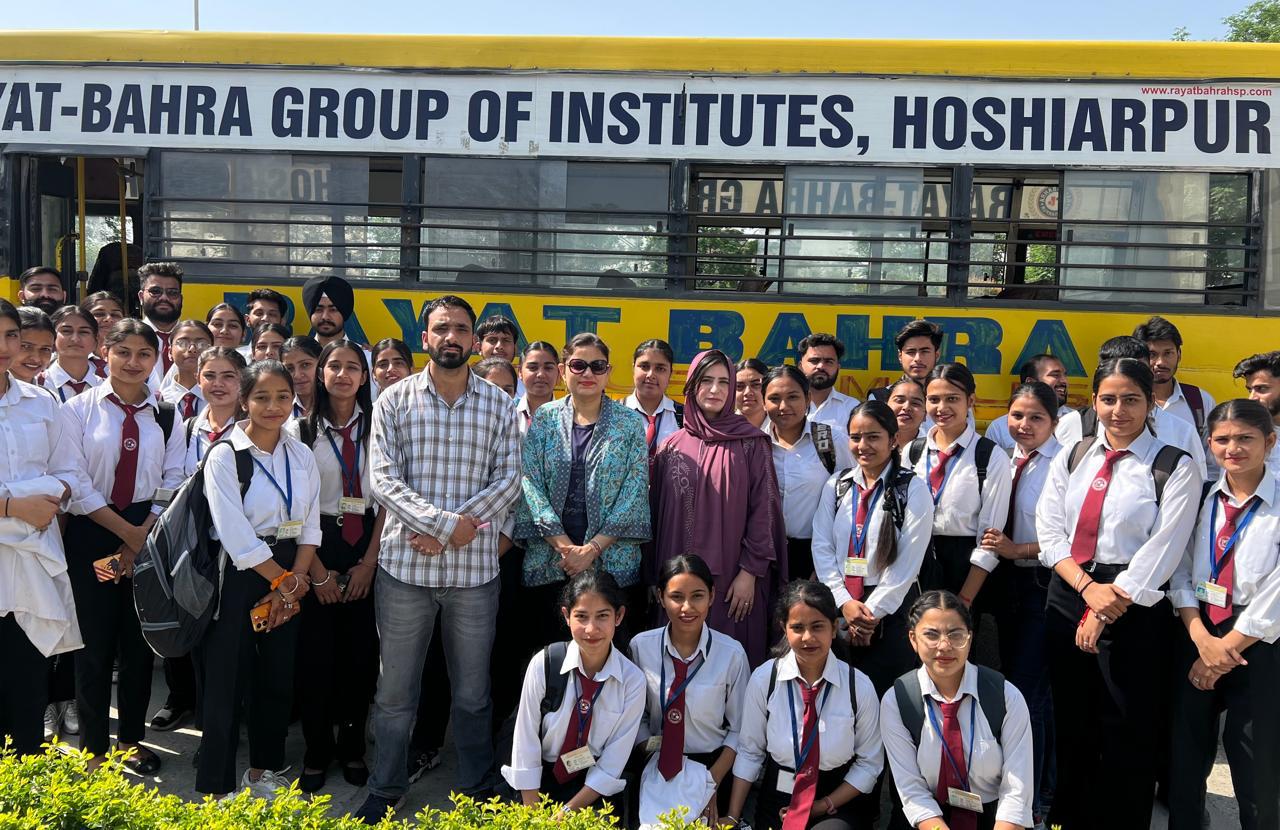 Students of the Department of Allied Health Sciences of Rayat Bahra went on an educational tour.